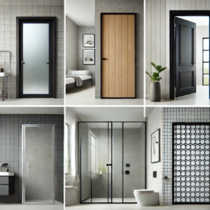 How Aluminium Bathroom Doors Outperform Wood and PVC in Every Way